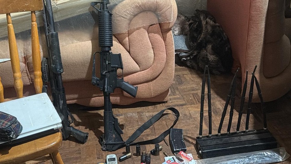 Operação integrada da PF mira tráfico de drogas, armas e facções — Foto: Divulgação/PF