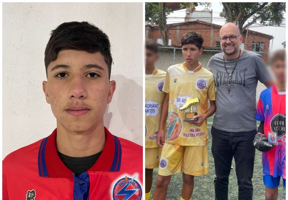 Adolescente de 16 anos atingido por tiro na cabeça durante dispersão de baile funk no bairro dos Pimentas, em Guarulhos. — Foto: Reprodução/TV Globo