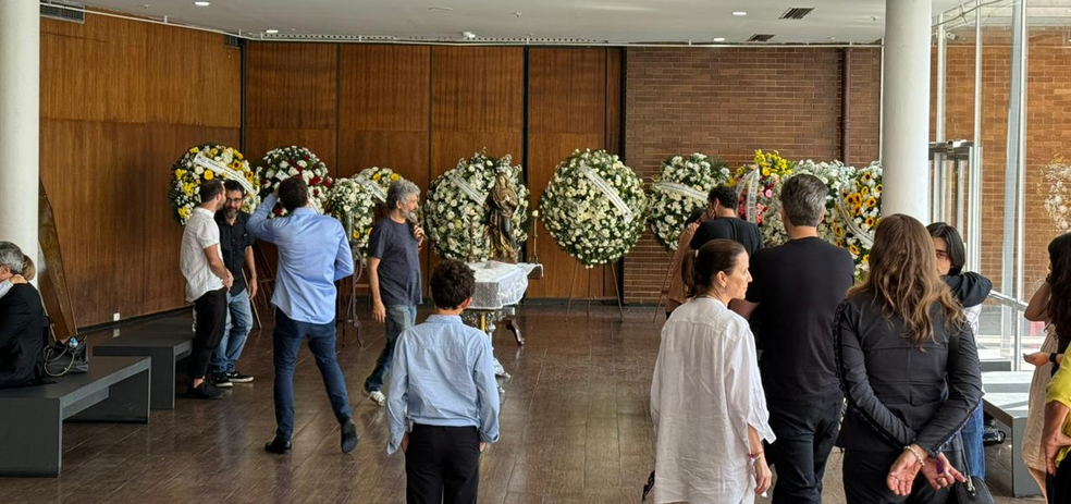 Corpo de Ziraldo é velado no Museu de Arte Moderna do Rio de Janeiro — Foto: Suelen Bastos/ g1