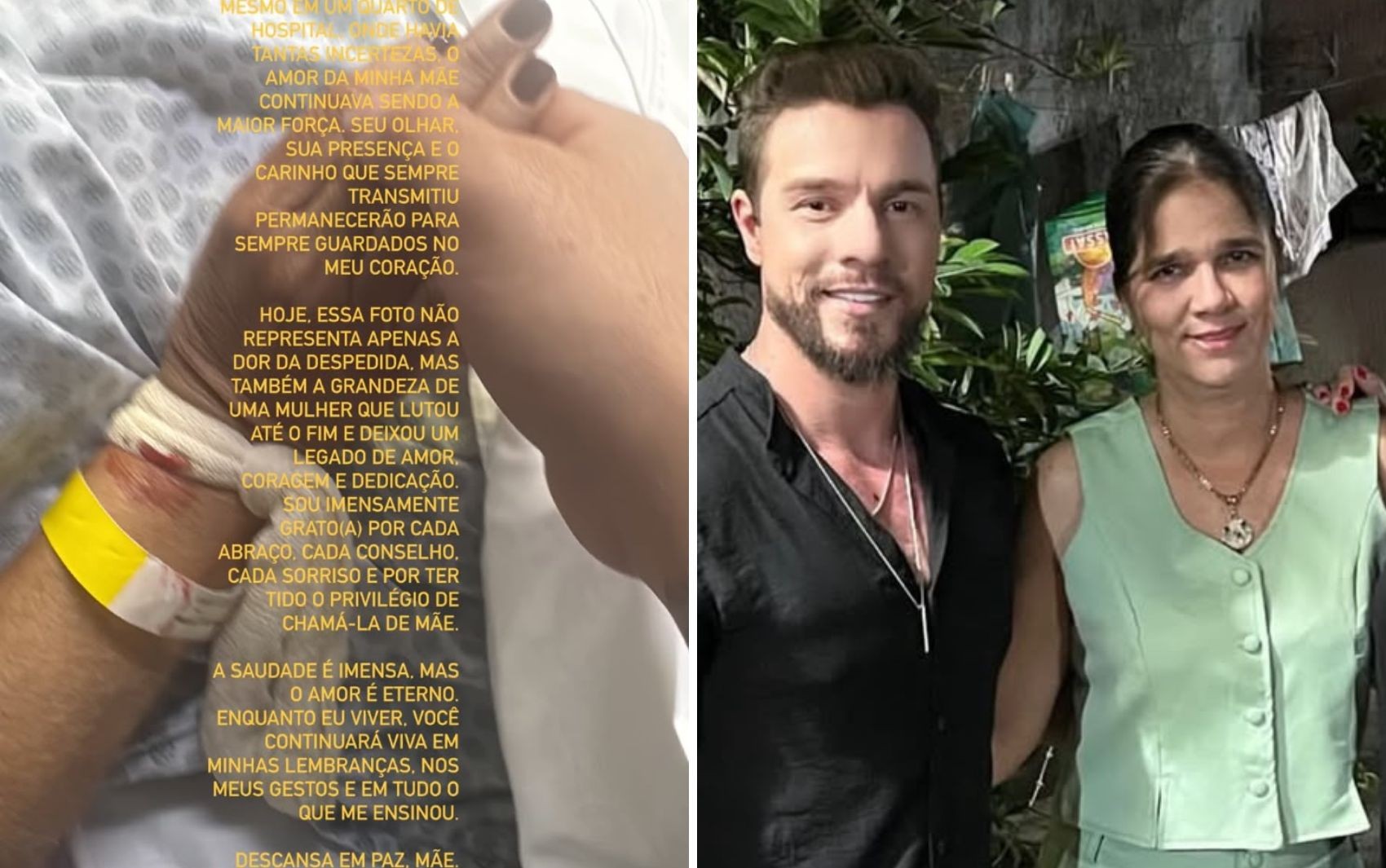 Filho de namorada de locutor morta após ataque ao casal mostra última foto com a mãe: 'Lembrança mais preciosa'