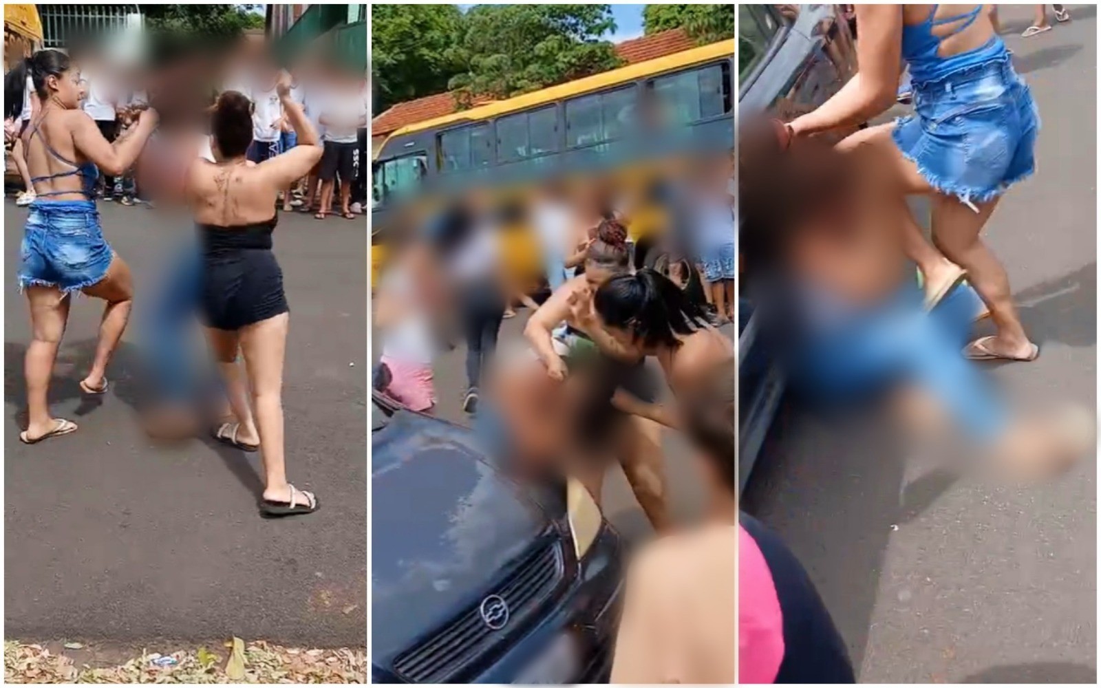 VÍDEO: polícia investiga agressão contra adolescente em saída de escola em Ouroeste