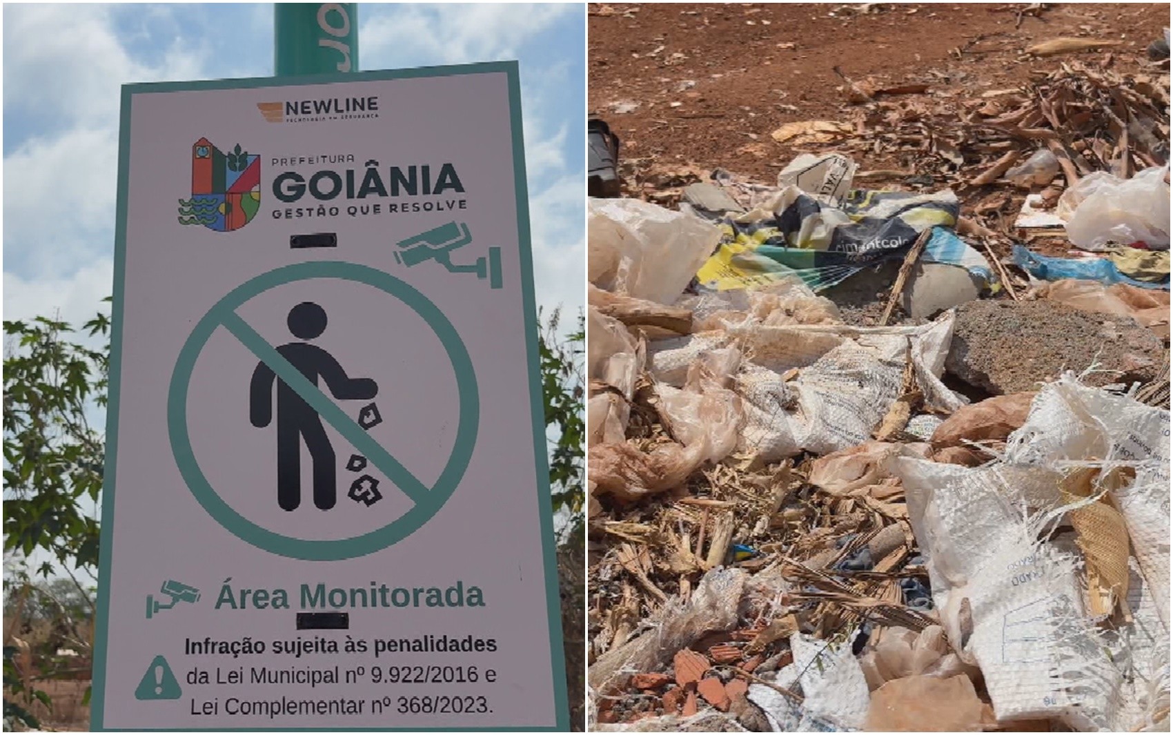 Câmera inteligente monitora quem joga lixo em lugar proibido, em Goiânia; saiba onde 