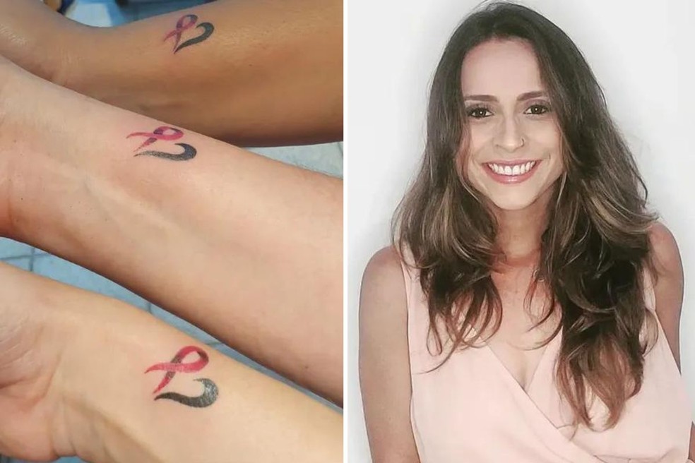 Dezoito mulheres fazem tatuagem para dar forças a professora de 31 anos com  câncer de mama em SP; VÍDEO, Santos e Região