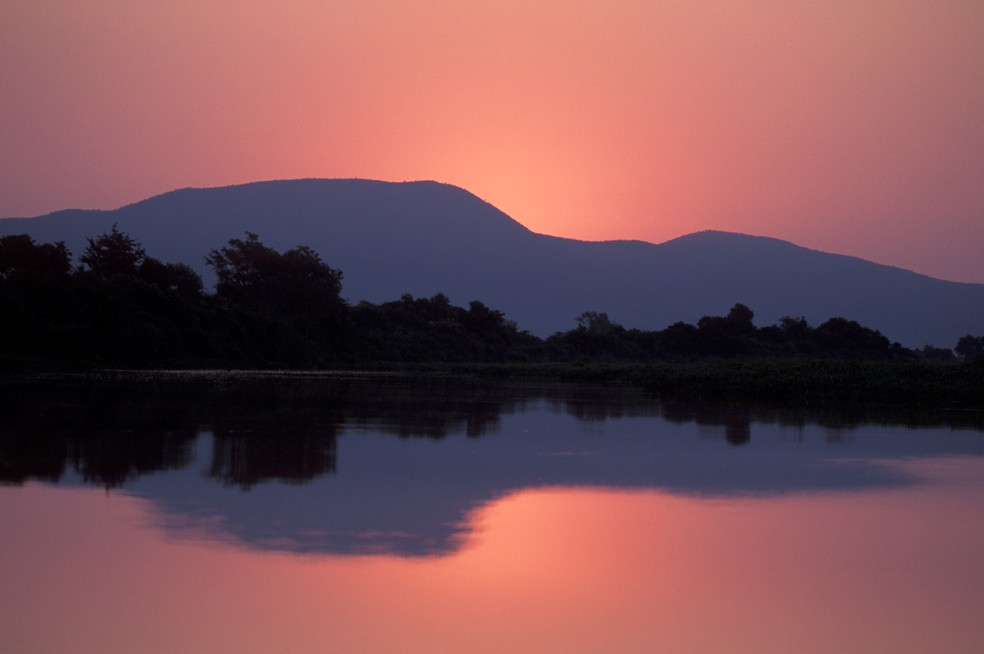 Pôr do sol na Serra do Amolar — Foto: divulgação/governo federal