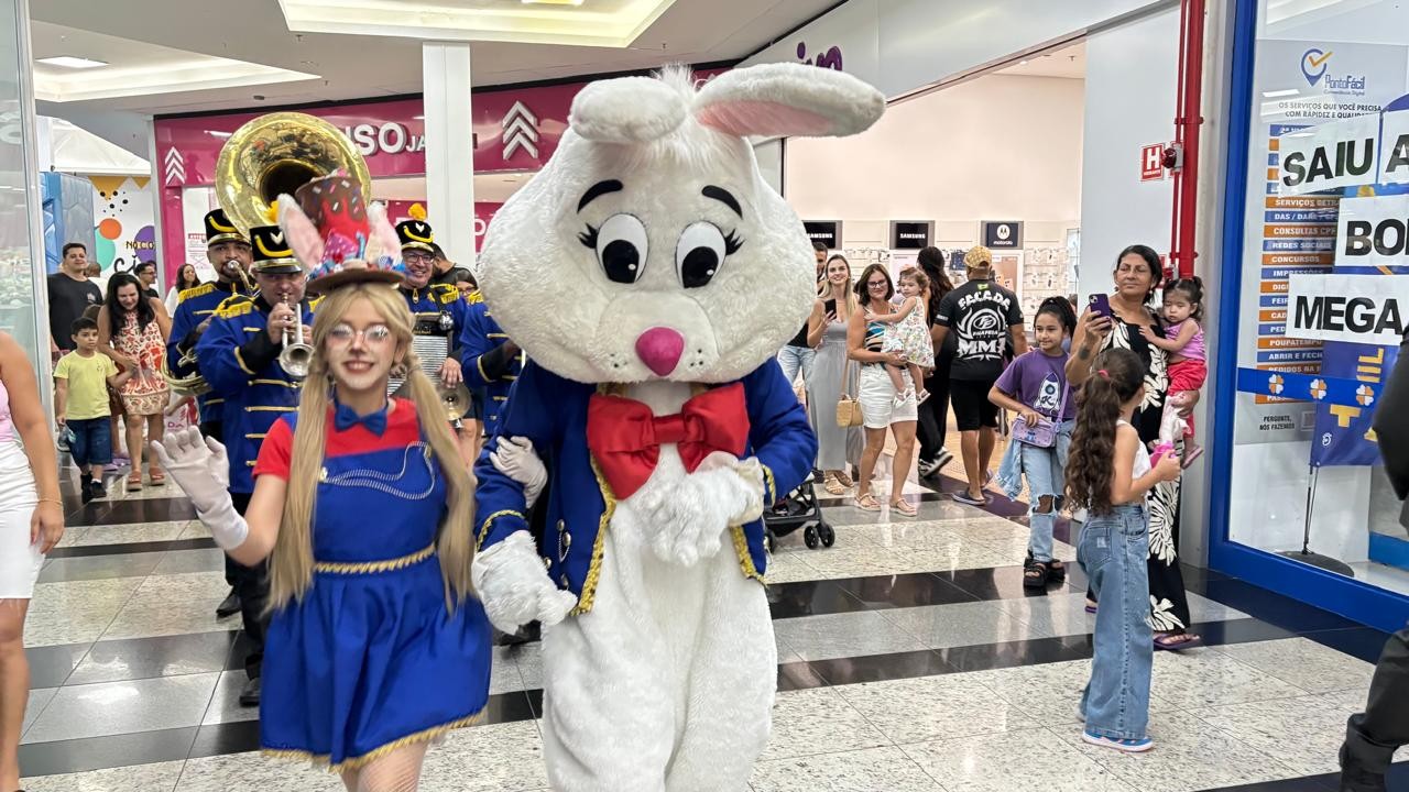 Coelhinho da Páscoa chega neste sábado no Pátio Limeira Shopping