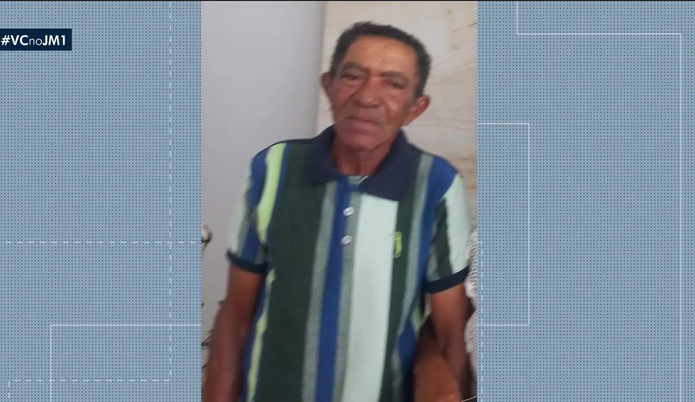 Antônio do Carmo, de 70 anos, morreu nessa sexta-feira (24) ao sair de casa e cair em cima de uma cerca de arame farpado, em um terreno próximo de sua residência. — Foto: Reprodução/TV Mirante