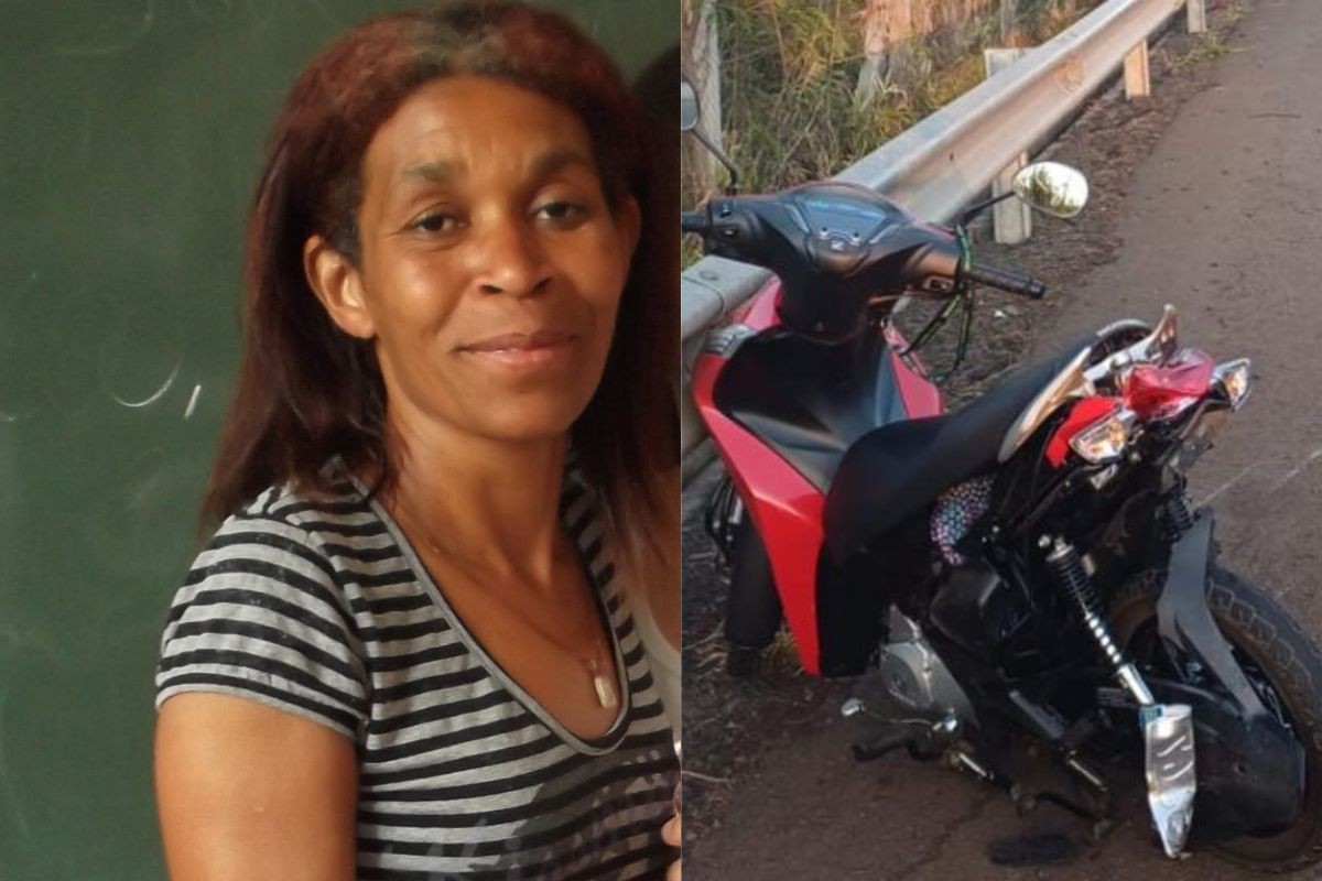Professora morre a caminho do trabalho após ter moto atingida em rodovia e ser arrastada por 100 metros, no Paraná; motorista fugiu