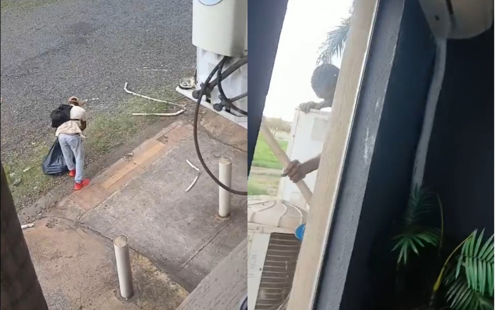 Dupla é presa após ser flagrada furtando fios de ar-condicionado de igreja em Ribeirão Preto, SP; VÍDEO