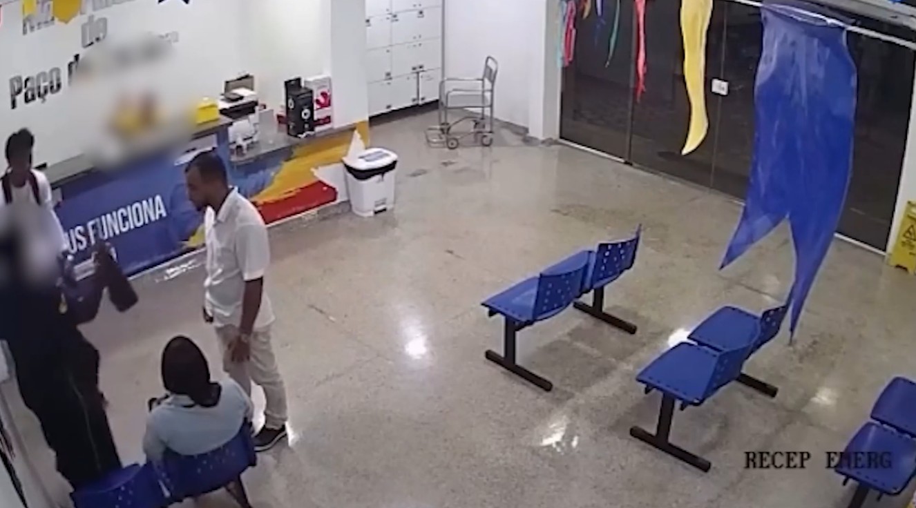 VÍDEO: Criminosos roubam arma de fogo e colete balístico de vigilante dentro de maternidade na Grande São Luís