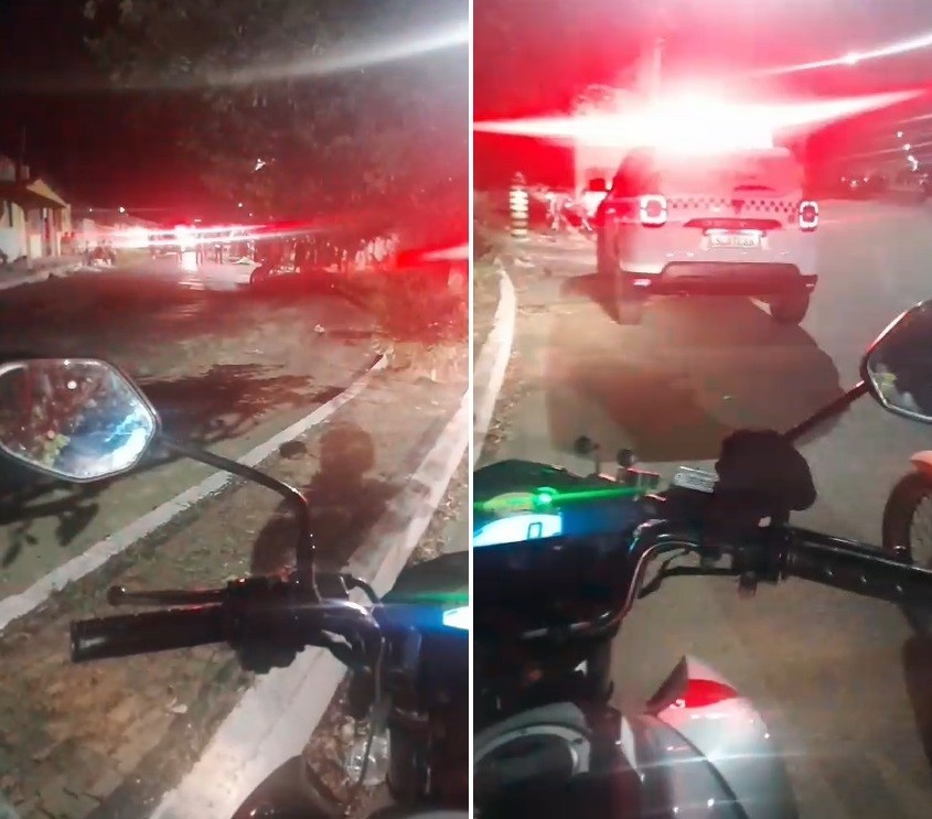 Homem morre ao cair de garupa de moto após motociclista desobedecer ordem de parada da Polícia Militar, em Teresina
