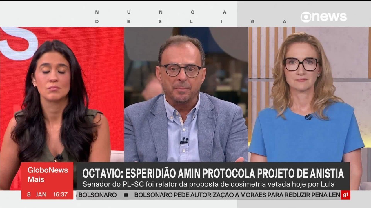 Com o veto de Lula ao PL da Dosimetria, relator no Senado apresenta PL da Anistia