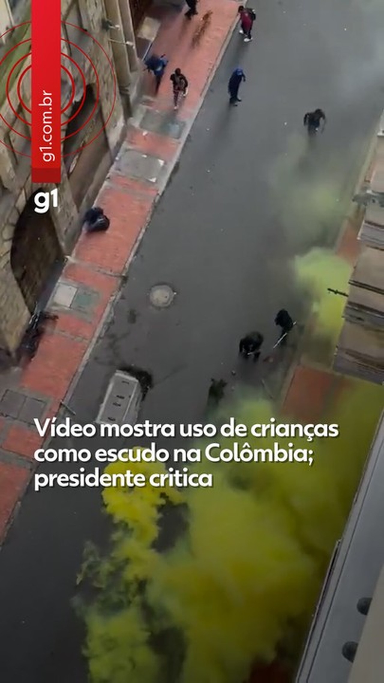 Vídeo mostra crianças sendo usadas como 'escudo' durante confronto na Colômbia; presidente reage: ‘Isso não admito’