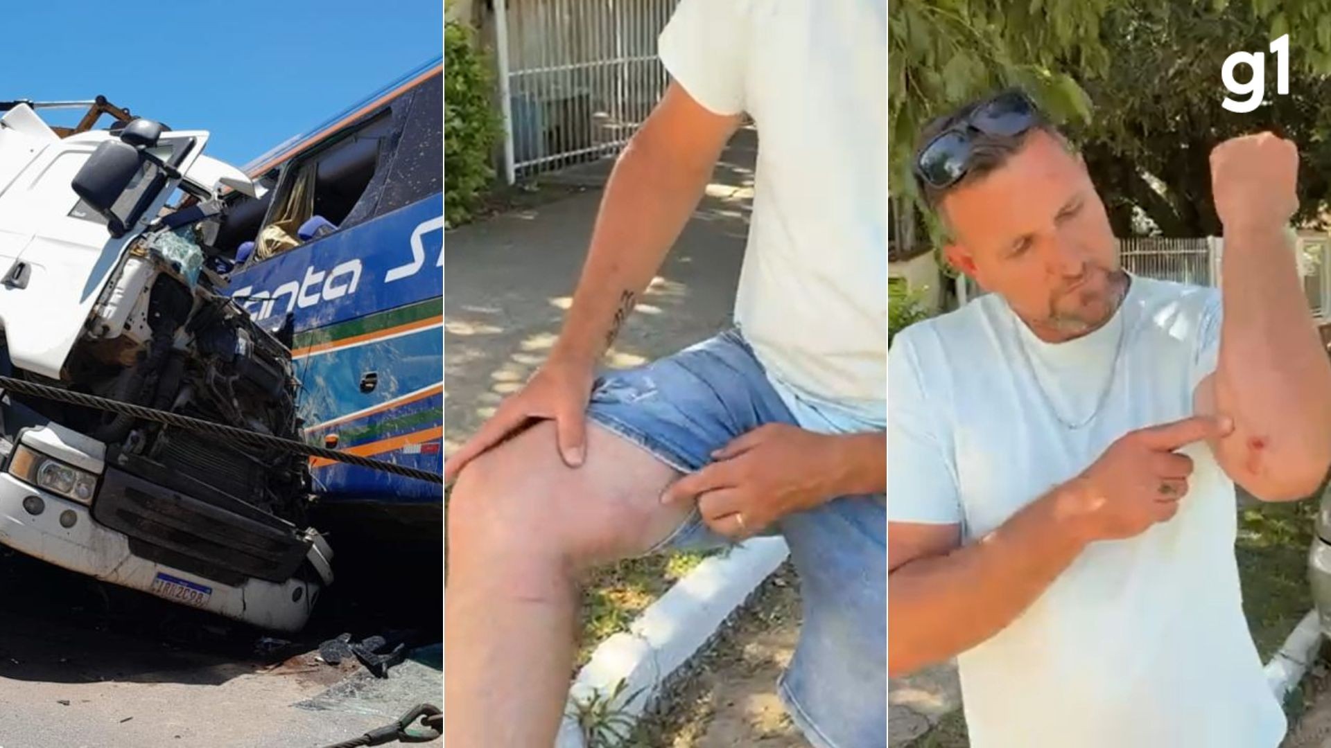 'A parte da frente encheu de areia e quem estava lá não teve o que fazer’, conta sobrevivente de colisão de caminhão contra ônibus que matou 11 pessoas em Pelotas