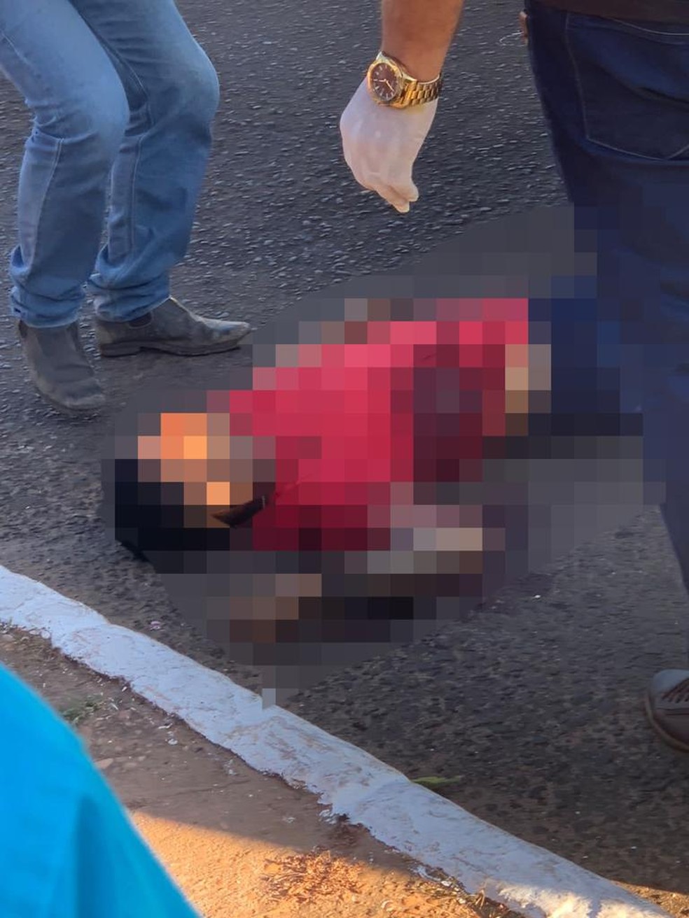 Homem foi morto após disparar contra policiais militares pelas ruas de Araguaína — Foto: Divulgação
