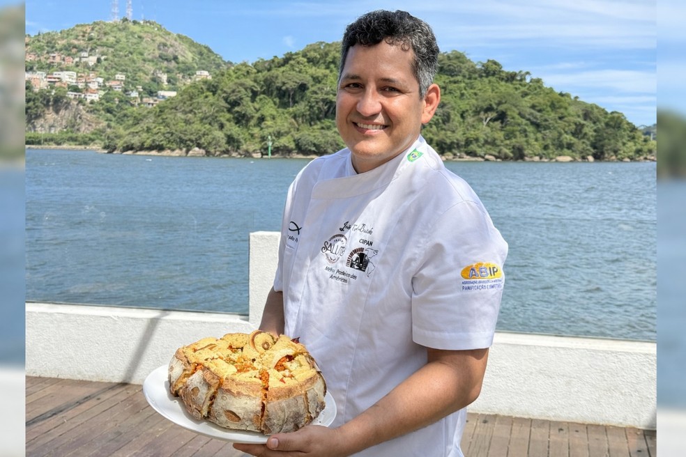 João Carlos Butske, natural do Espírito Santo, foi eleito o melhor padeiro das Américas e o 4º melhor do mundo — Foto: Divulgação/ Sebrae-ES
