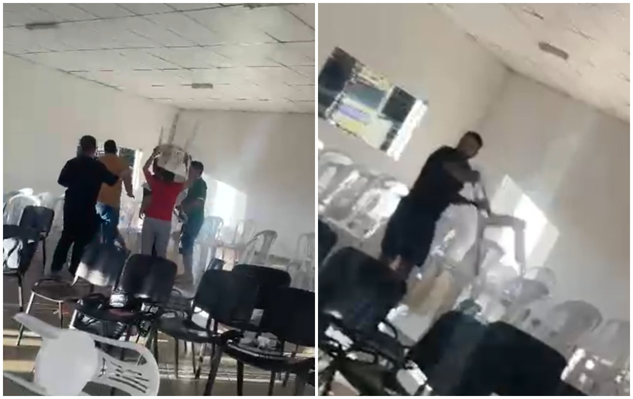 VÍDEO: grupo invade igreja evangélica e agride fiéis com cadeiras em Itu