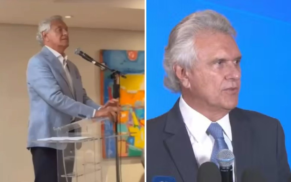 Ronaldo Caiado aparece em vídeo anexado à ação — Foto: Reprodução/Redes sociais