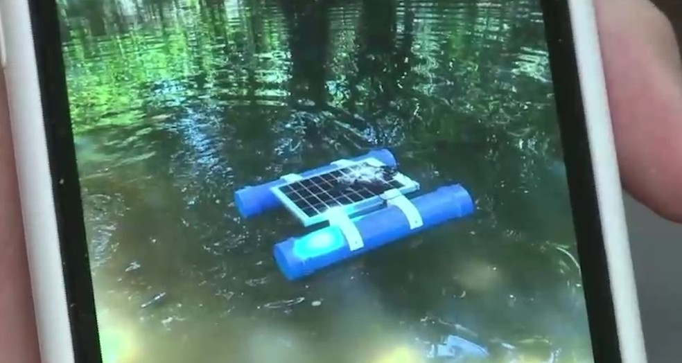 Estudante de 17 anos usa engenharia e programação para criar equipamento que monitora qualidade da água — Foto: Reprodução/TV Clube