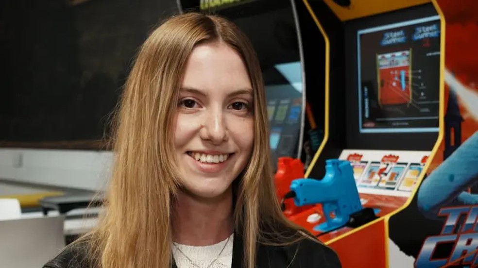Abbygale Dunn estudou programação e design de jogos na universidade — Foto: John Fairhall/BBC
