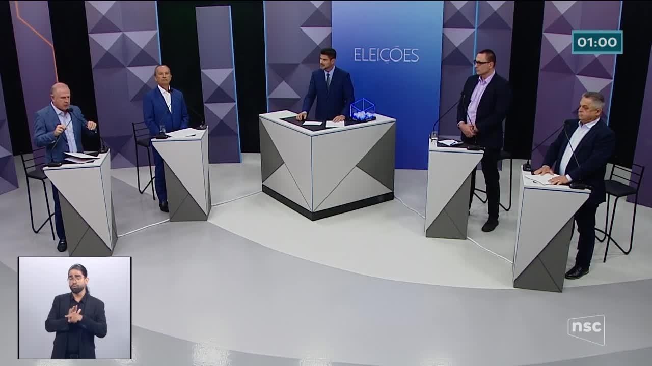 Candidatos ao governo de Santa Catarina participam de debate na NSC TV; veja íntegra