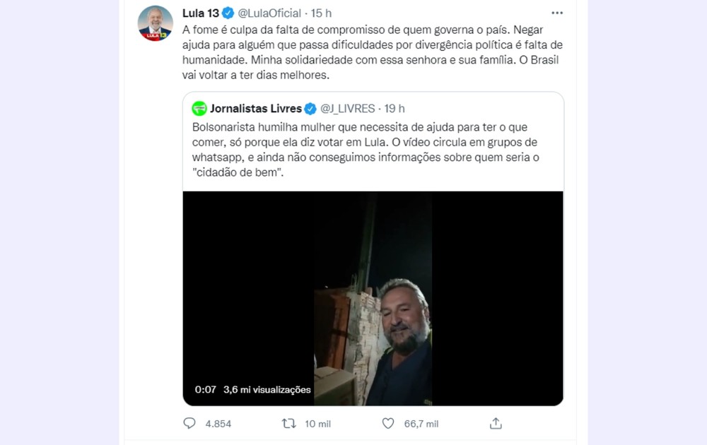 Frames do vídeo que viralizou nas redes sociais