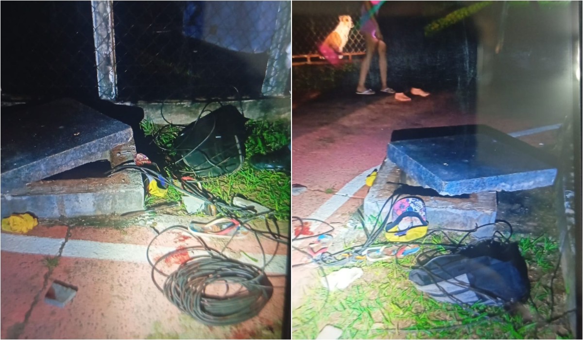 Suspeito é preso após tentar roubar fios e ameaçar caseiro com talhadeira em praça esportiva no interior de SP