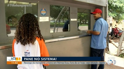 Sistema de recarga do transporte urbano de Palmas fica fora do ar na manhã desta segunda