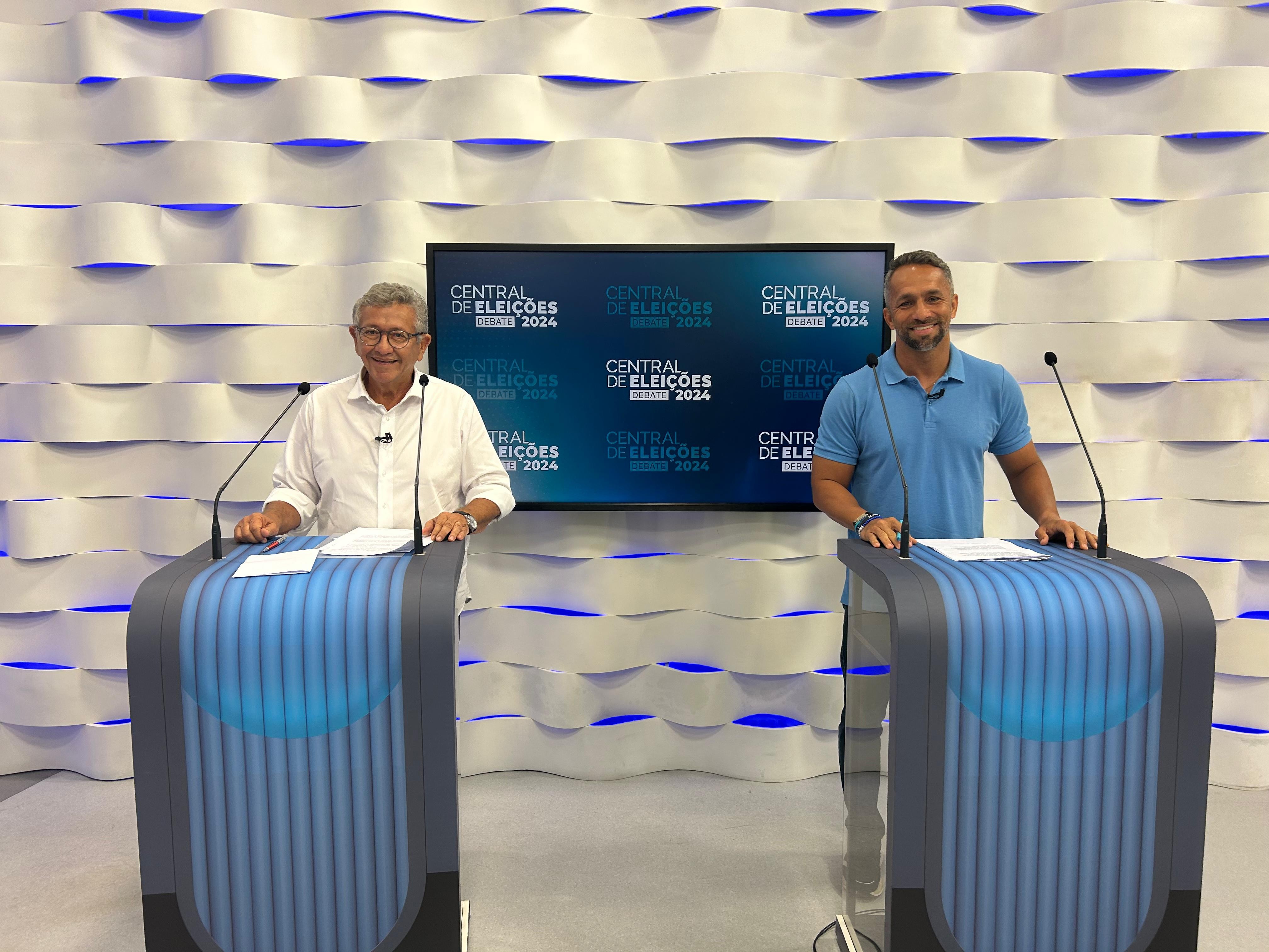 Debate com candidatos ao 2º turno de Camaçari é marcado por troca de acusações e perguntas sobre transporte, segurança e emprego