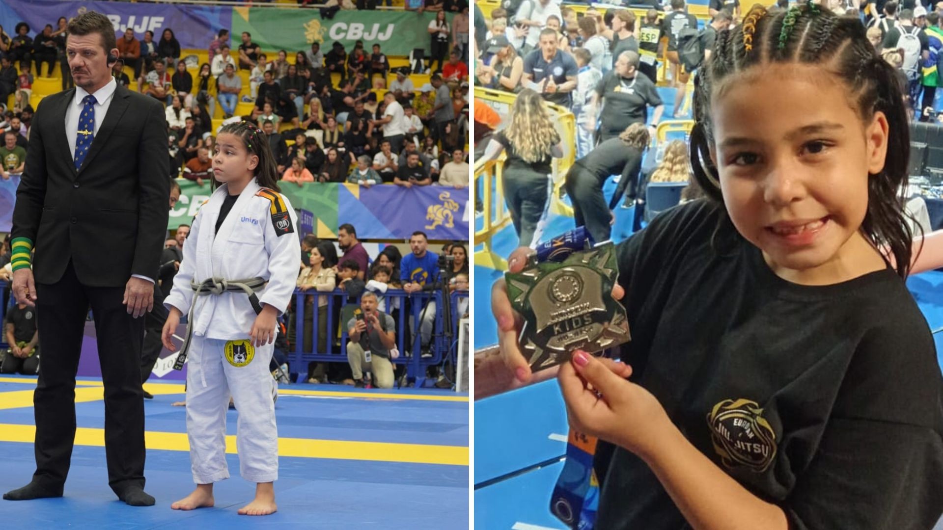 Aos 8 anos, atleta de Ourinhos é vice-campeã de jiu-jítsu na Itália: ‘Esporte transforma vidas’, diz pai