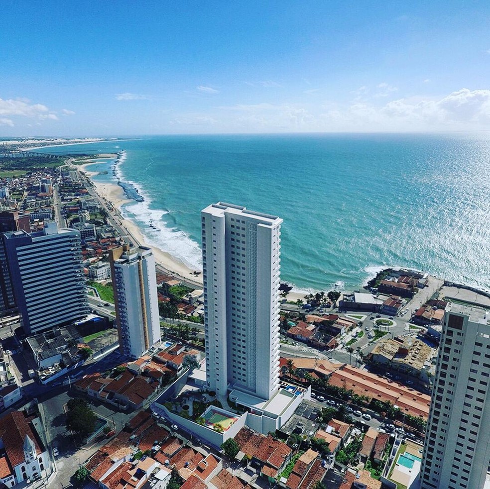 Trecho da praia de Areia Preta, na Zona Leste de Natal — Foto: Divulgação