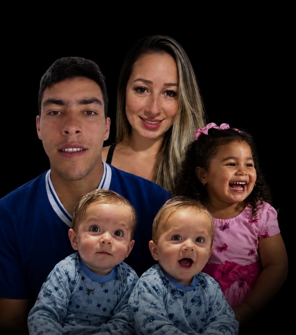 Família morreu em acidente na rodovia — Foto: Reprodução/Redes Sociais e Eduardo Andrade/RPC