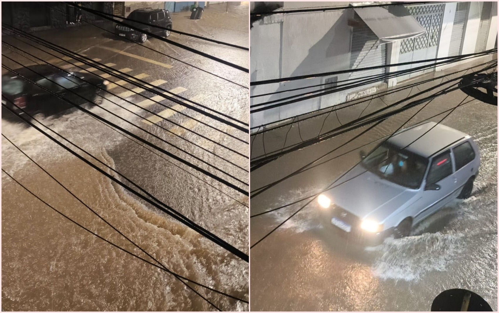 Chuva forte provoca alagamentos e atinge cinco casas em Santa Rita do Sapucaí, MG