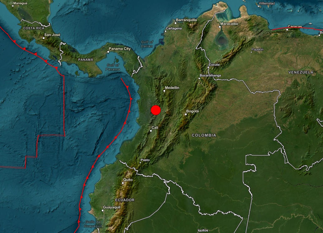 Terremoto de magnitude 7,4 atinge a Colômbia e chacoalha Bogotá