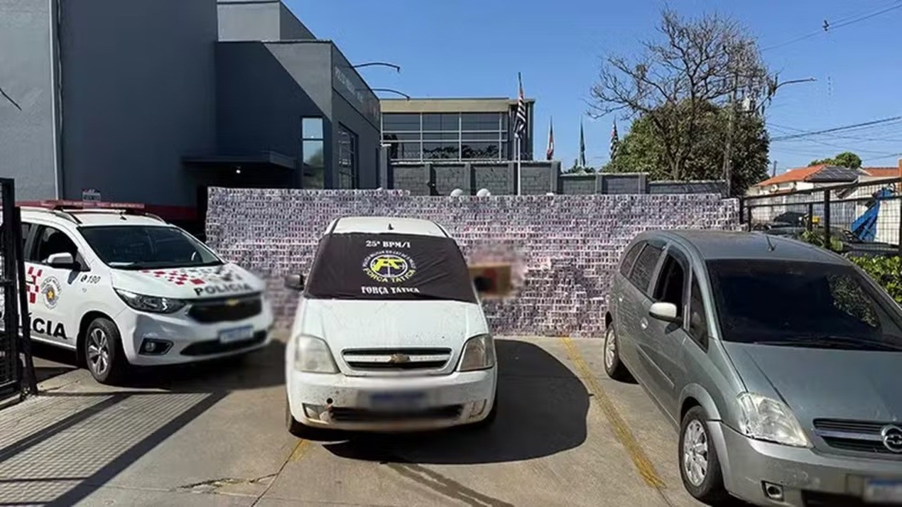 PM prende motoristas com 4 mil pacotes de cigarros contrabandeados em Adamantina
