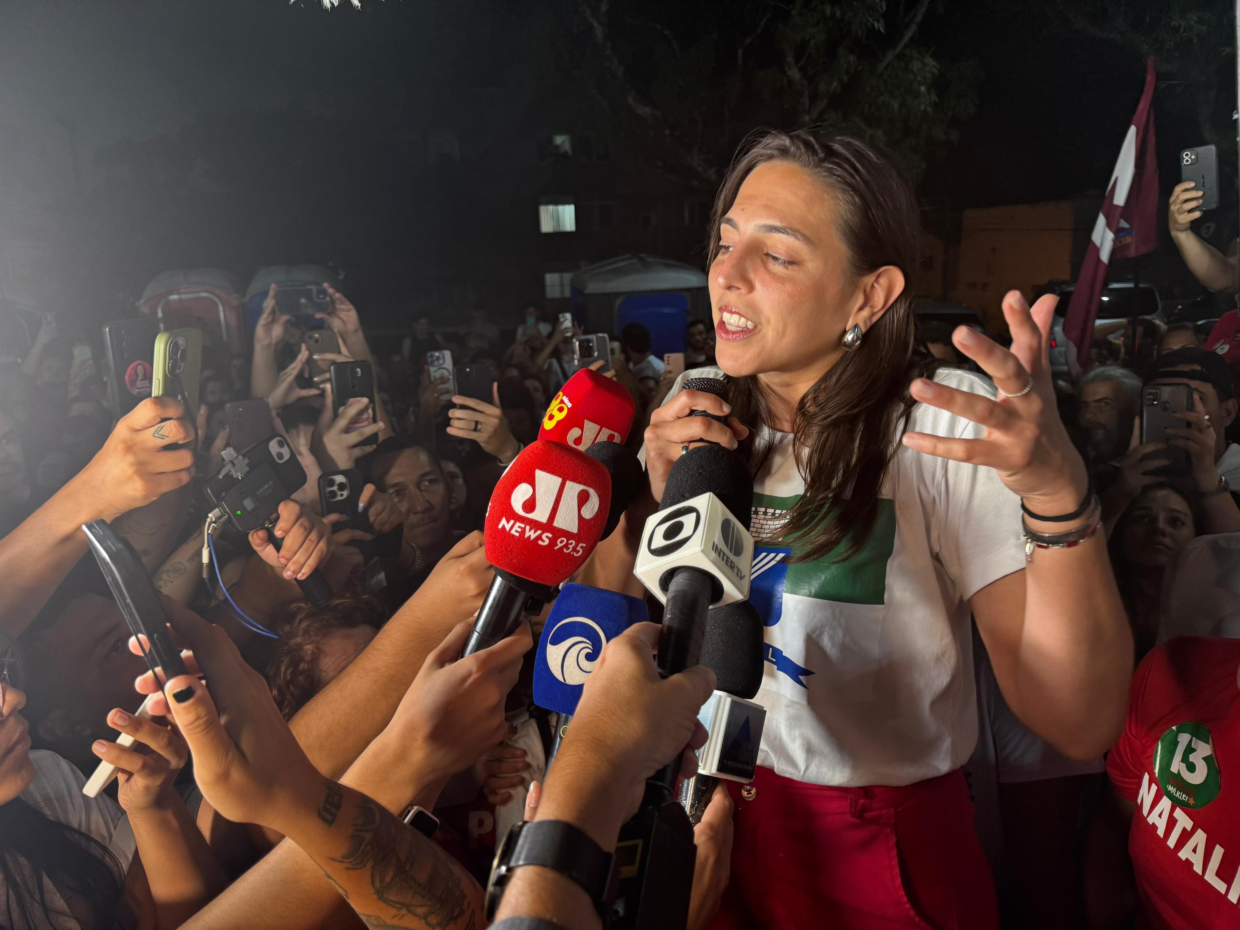 'Muito orgulhosa do processo político que a gente construiu', diz Natália Bonavides após derrota no 2º turno em Natal