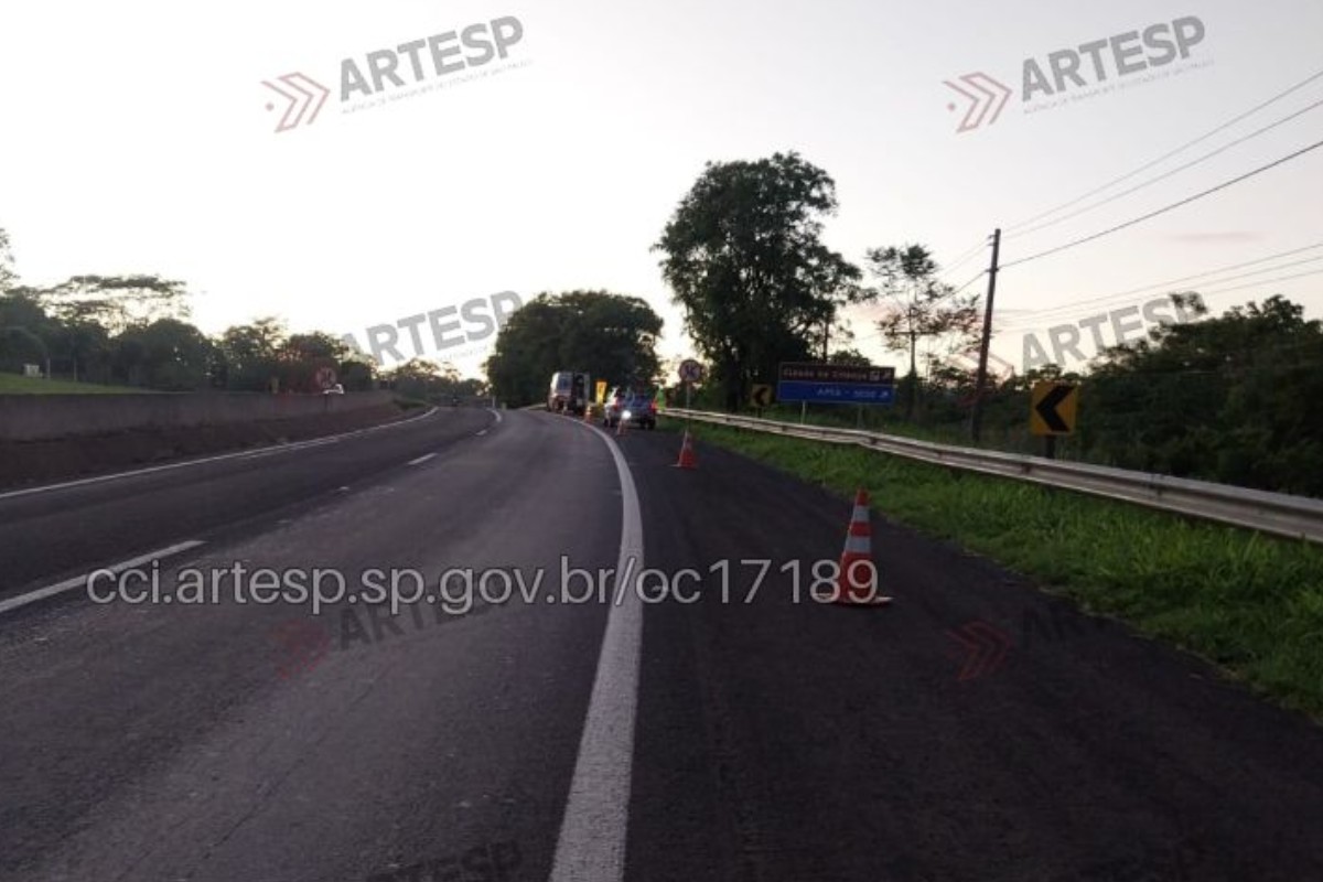 Pedestre morre atropelado na Rodovia Raposo Tavares, em Presidente Prudente; trecho está parcialmente interditado