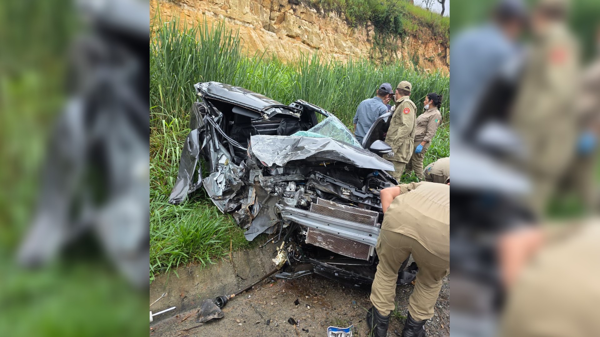 Acidente entre carro e caminhão deixa pessoa ferida na Rodovia Vicente Palma em Boituva