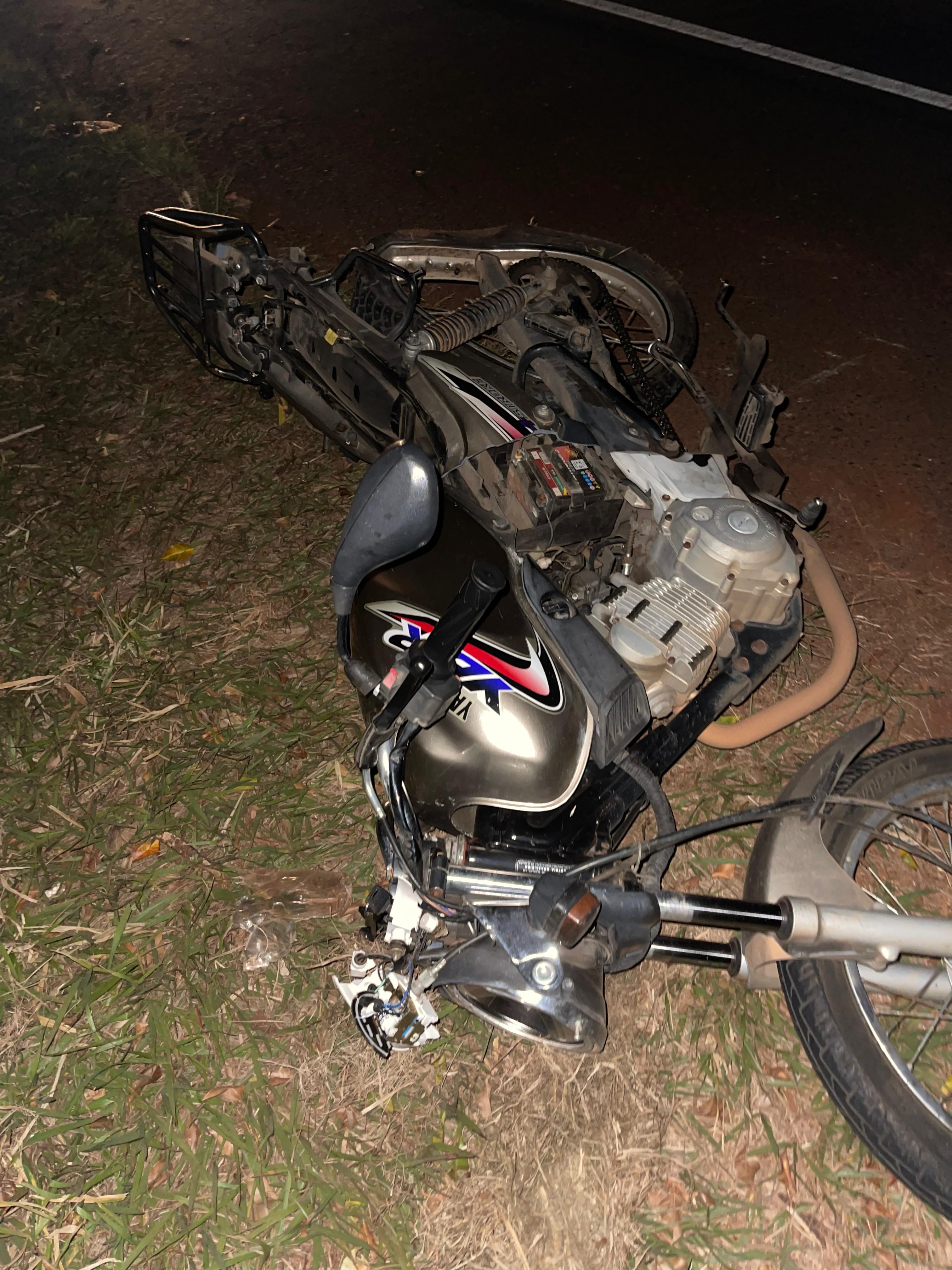 Motorista foge de carona sem prestar socorro após acidente com moto em Santo Antônio de Posse