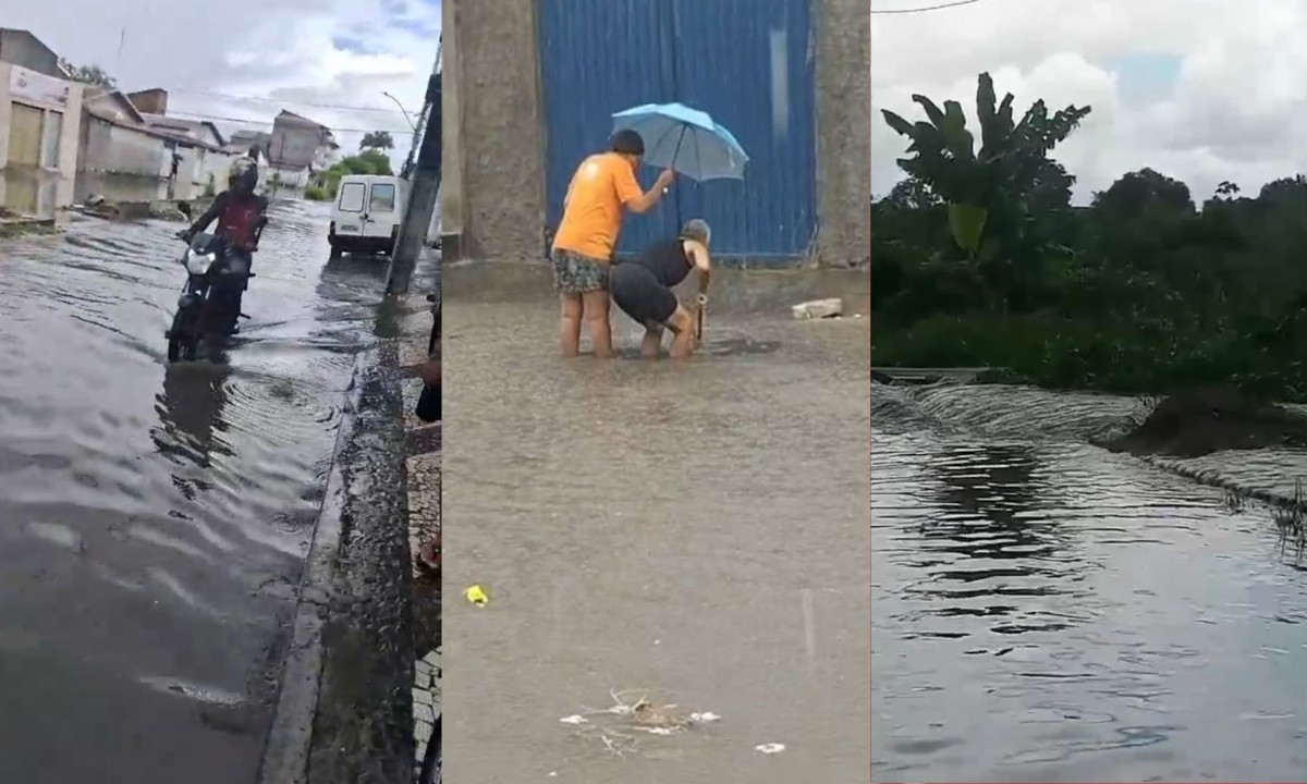 Chuva causa alagamentos e transtornos em bairros de Feira de Santana