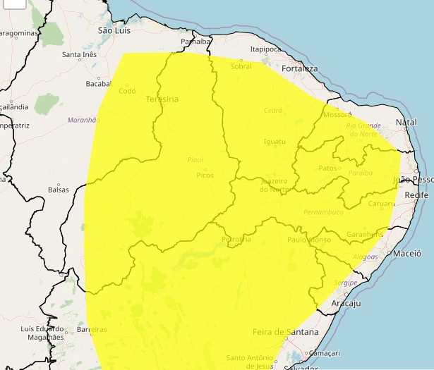 Vendaval com ‘perigo potencial’ e ventos de até 60km pode atingir 95 municípios do interior de Pernambuco, veja orientações