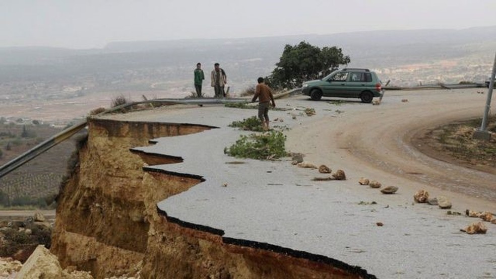 Derna foi a cidade mais afetada — Foto: Reuters