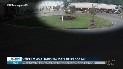 Polícia Civil faz operação para recuperar semirreboque na região norte do TO