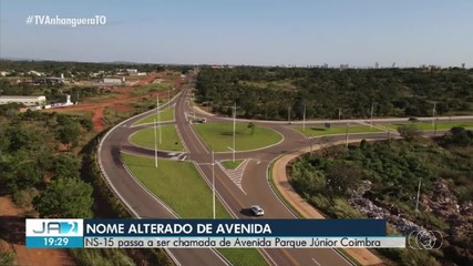 Avenida NS-15 recebe novo nome e passa a se chamar Parque Júnior Coimbra, em Palmas