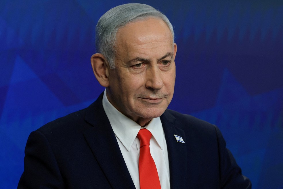 O primeiro-ministro israelense, Benjamin Netanyahu — Foto: REUTERS/Ronen Zvulun/Pool