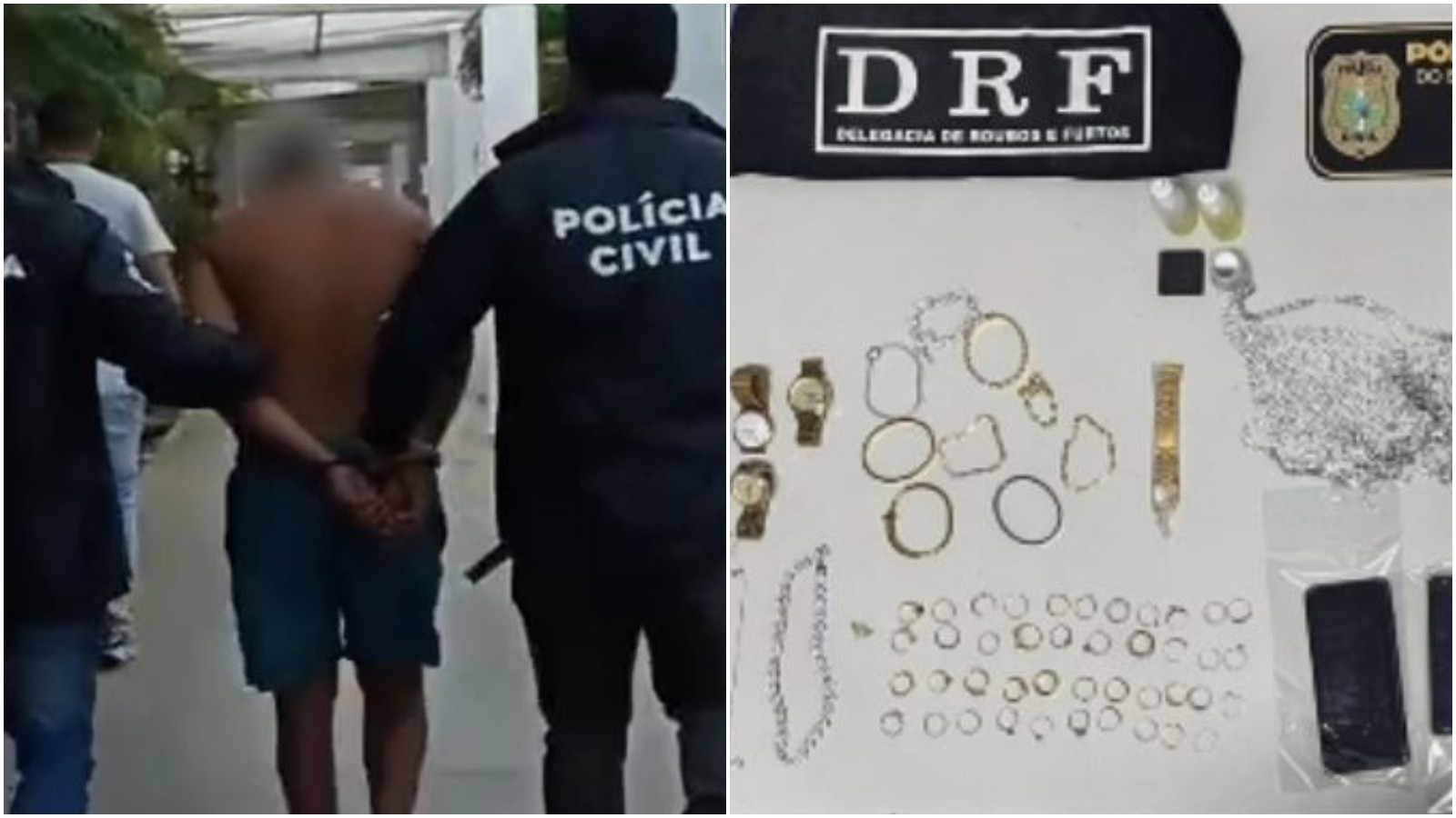 Ladrão de alianças é preso após roubos em série em Fortaleza; vídeo