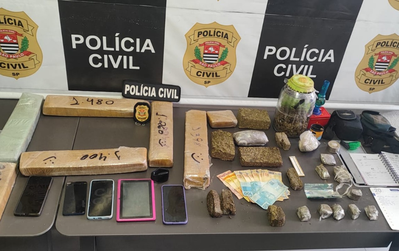 Trio é preso em flagrante durante operação contra tráfico de drogas em Porto Feliz 