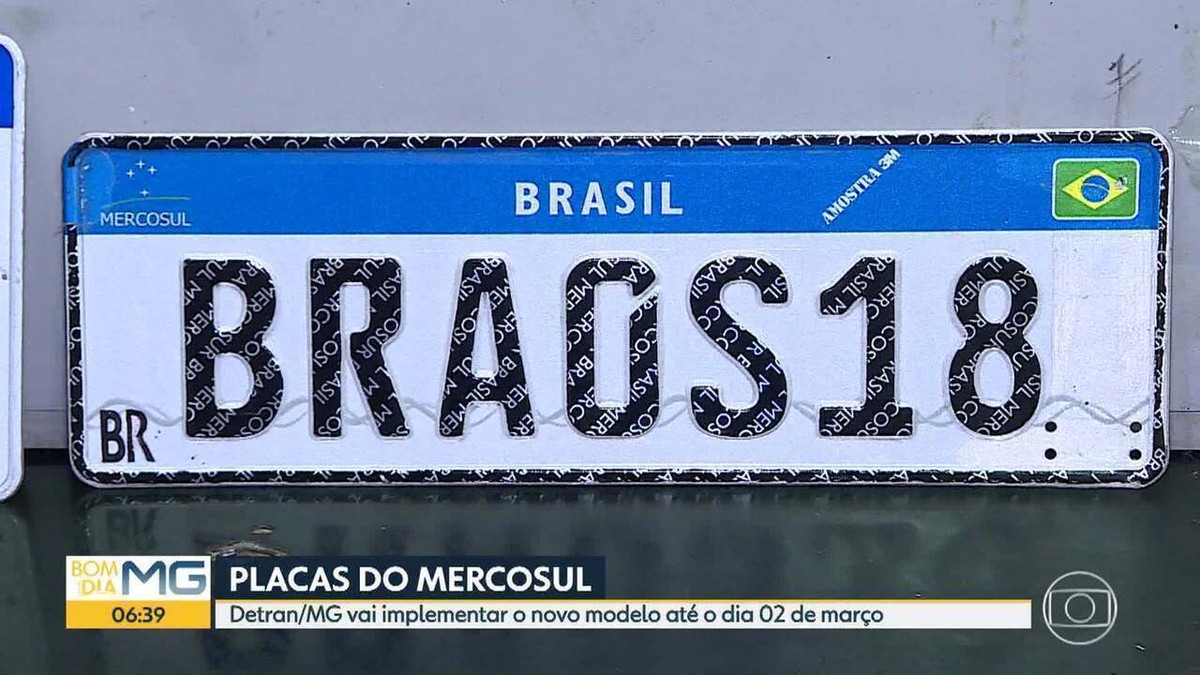 Implantação Das Novas Placas Do Mercosul Em Minas Gerais Está Prevista ...