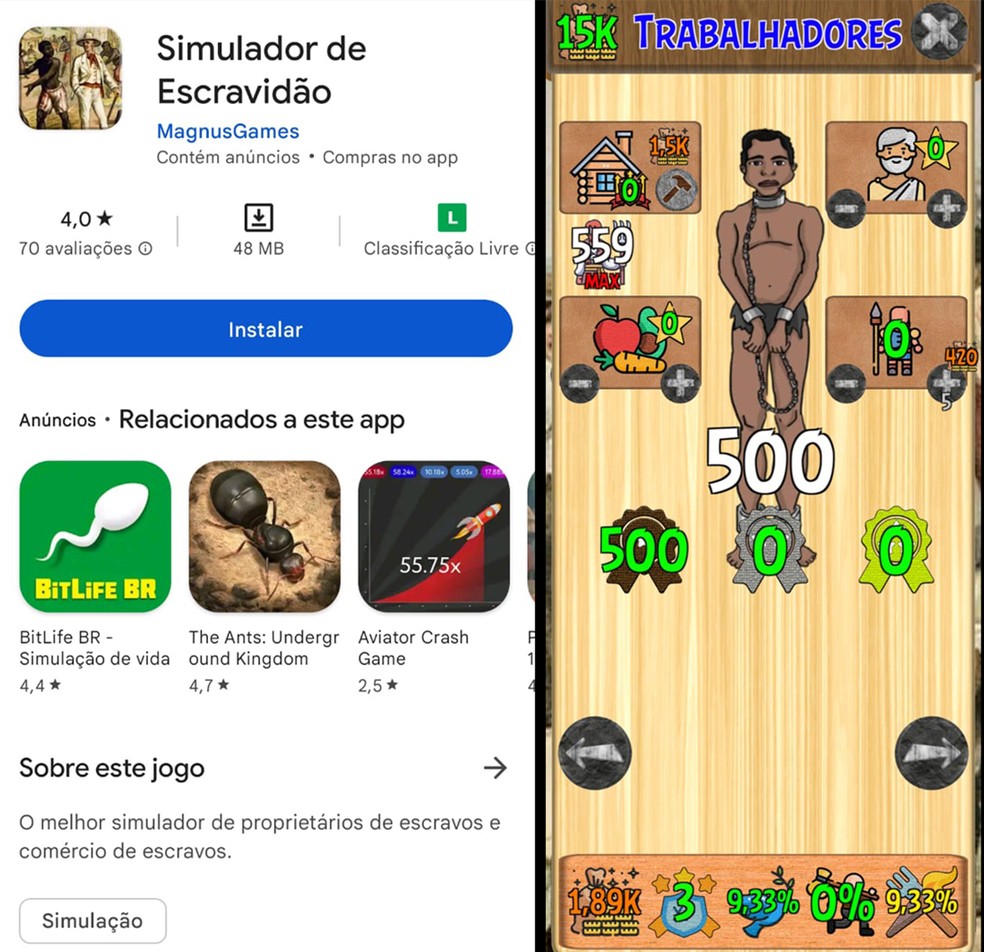 Jogo eletrônico simula escravidão e reforça racismo - SECSP