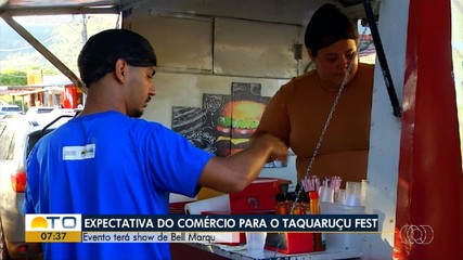 Taquaruçu Fest cria boas expectativas em comerciantes com show do cantor Bell Marques