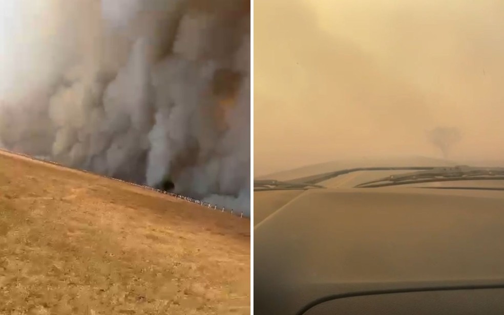 Rio Verde registra mais de 110 focos de incndio durante o final de semana, segundo Inpe — Foto: Reproduo/rioverdegoias